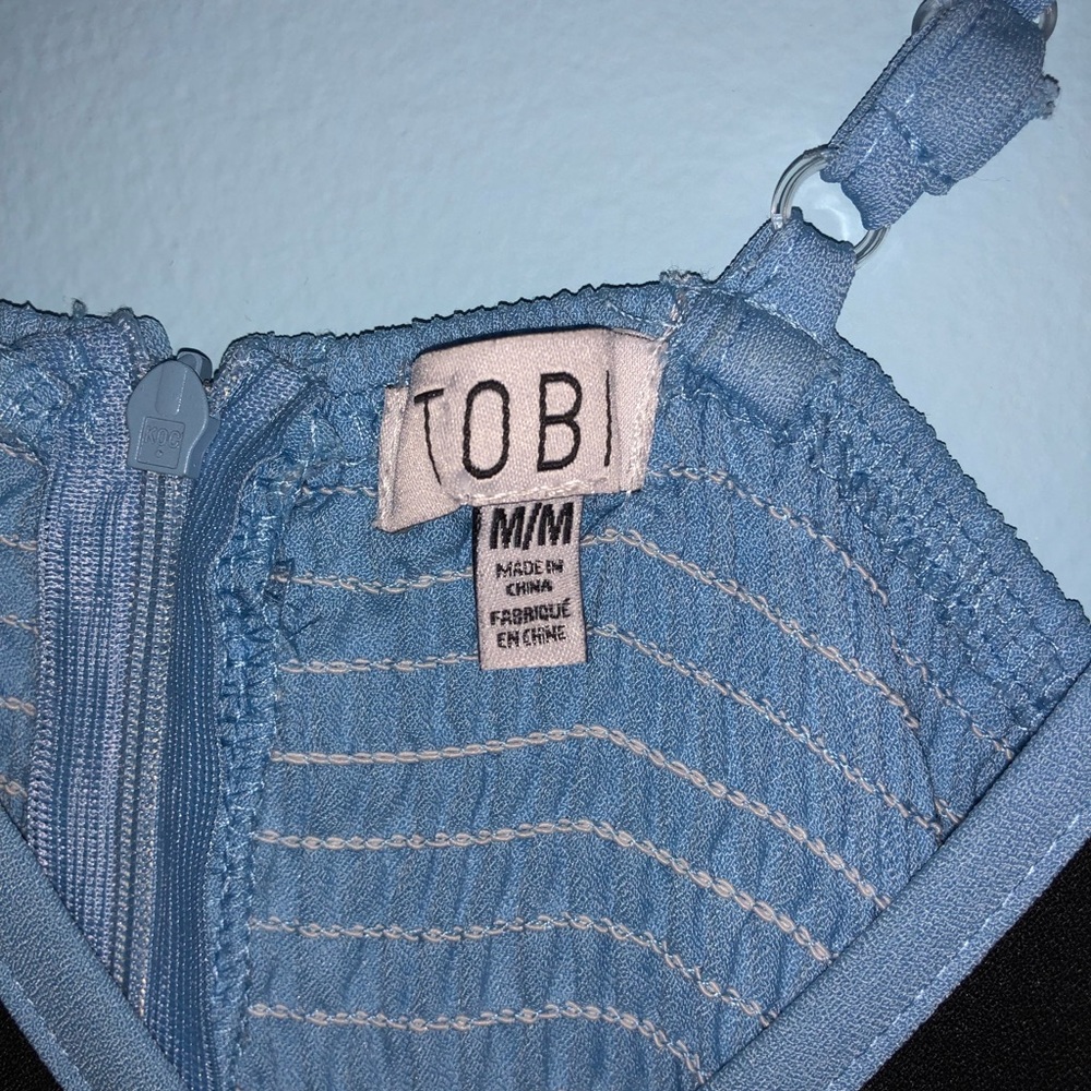 Sparkly Blue Babydoll Dress - Picture 5 of 5